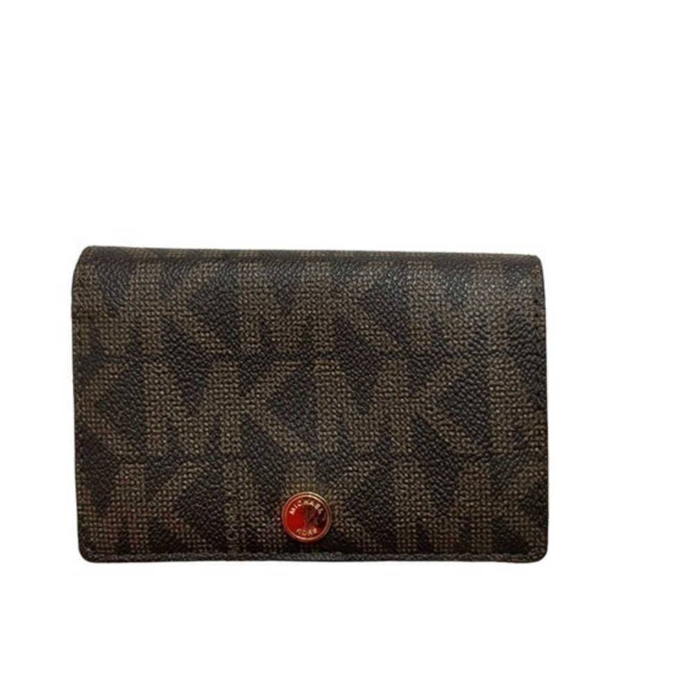 Michael kors brown tan signature wallet